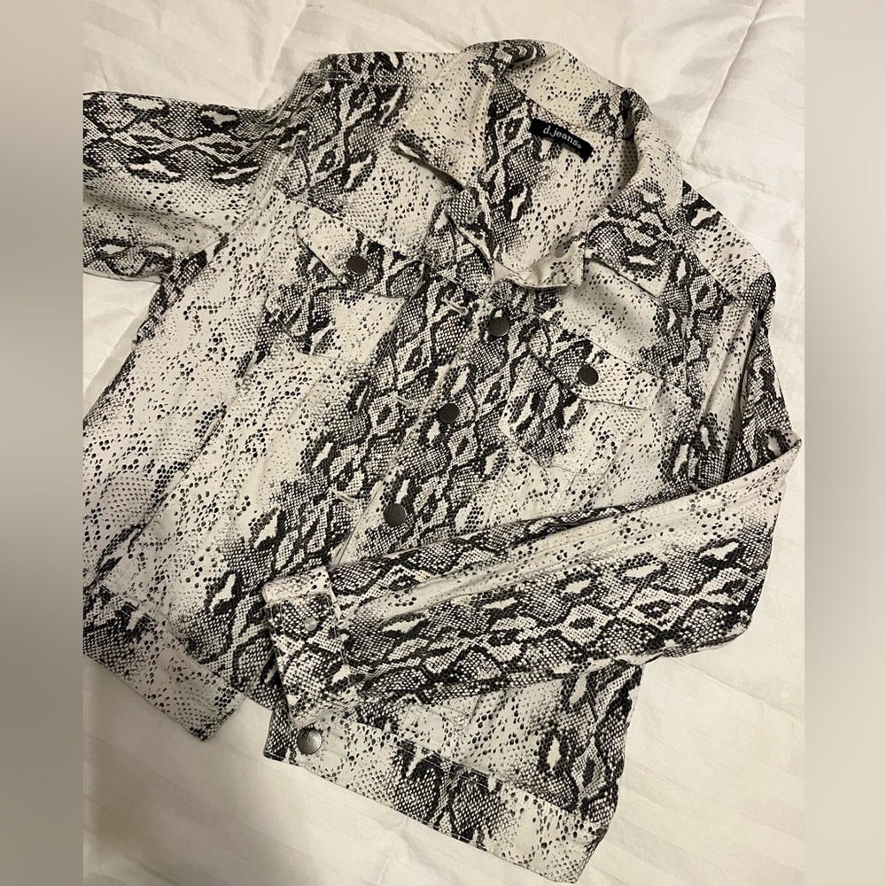 Snake Skin Jean Jacket